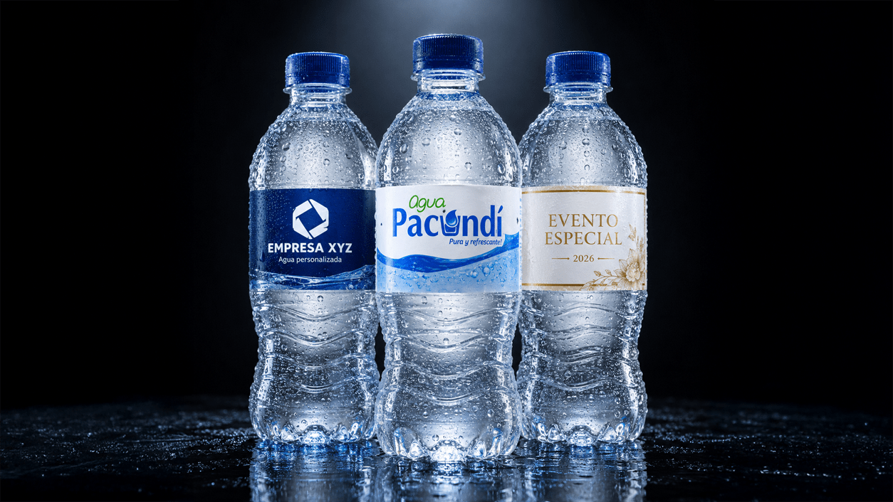 Botellas de Agua Pacundí personalizadas